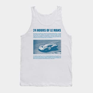 24 hours of le mans Tank Top